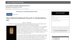 Desktop Screenshot of greensborochurch.com